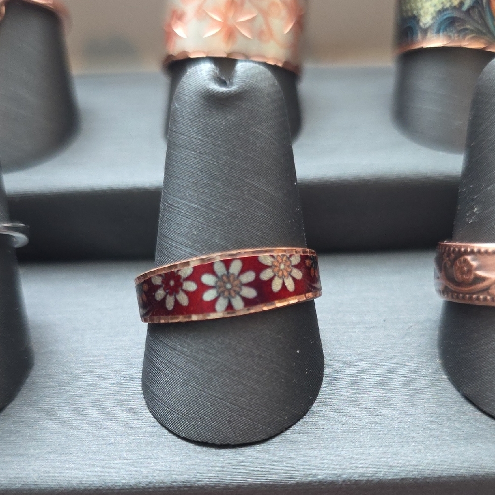 Floral Copper Ring